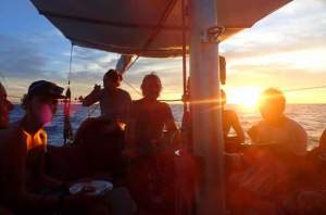 San Blas Adventure blue sailing boat to Panama